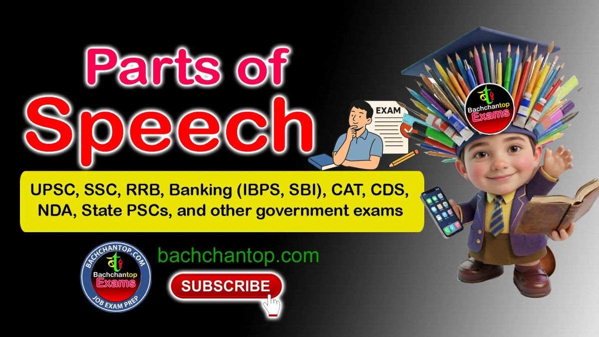 Parts of Speech – Complete Notes for Competitive&nbsp;Exams