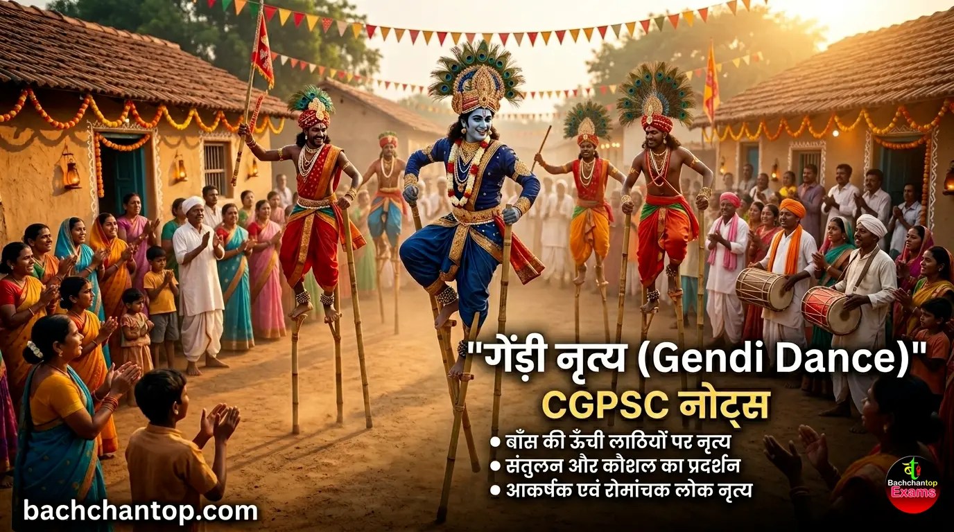 cgpsc notes_gendi nritya chhattisgarh_chhattisgarh ke lok nritya_ folk dance chhattisgarh
