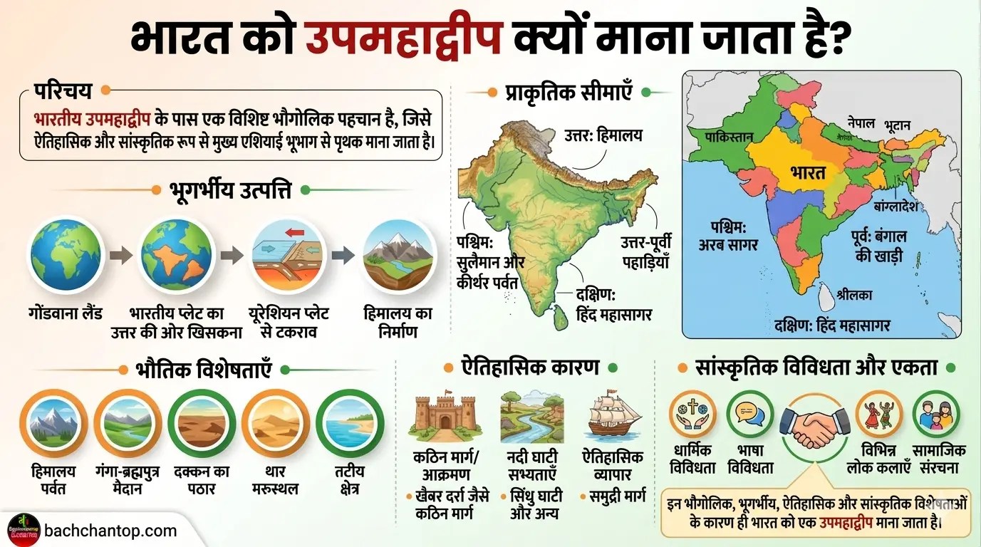 bharat ko upmahadvip kyon kahte hain complete notes | Bachchantop.com