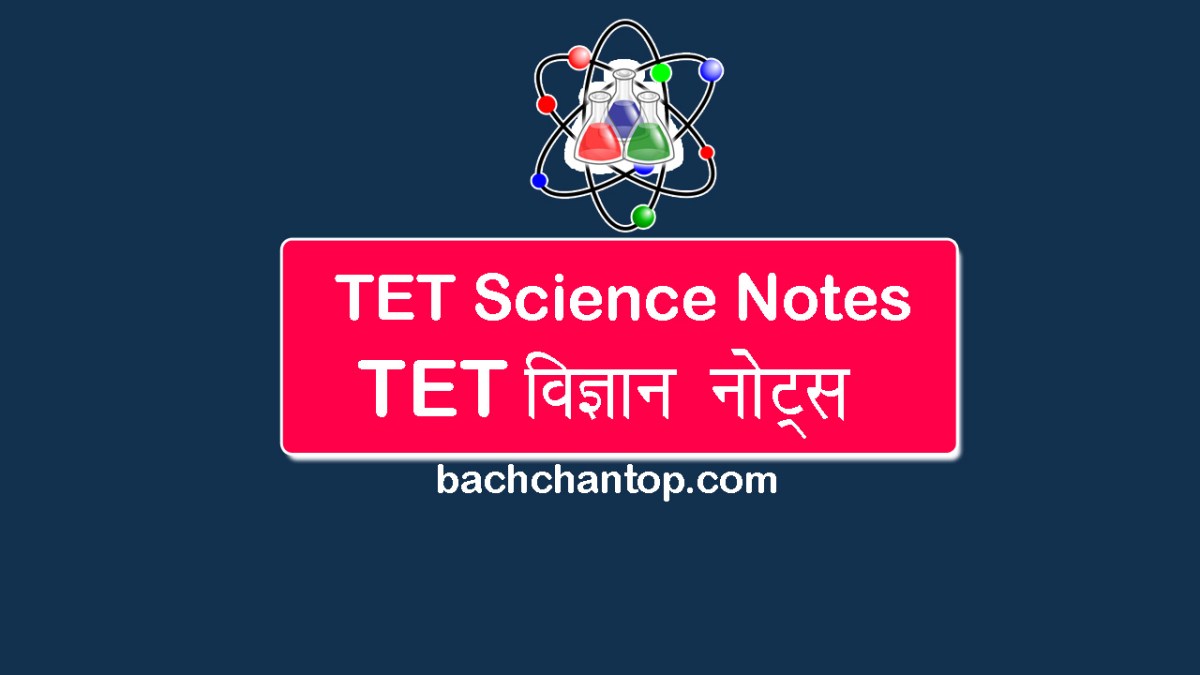 TET Science Syllabus and Notes – विज्ञान पाठ्यक्रम एवं&nbsp;नोट्स