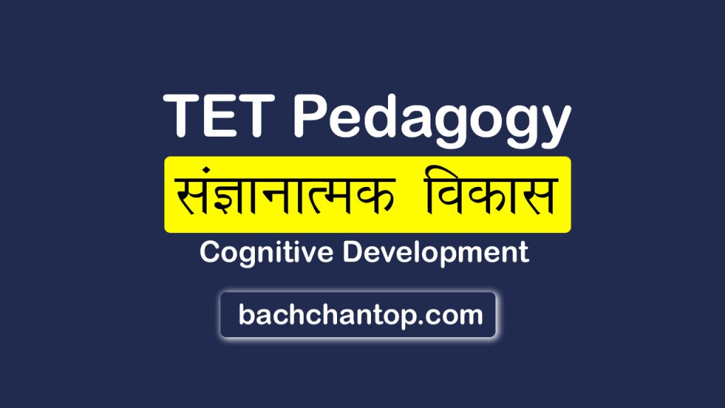 Cognitive Development tete notes in hindi
